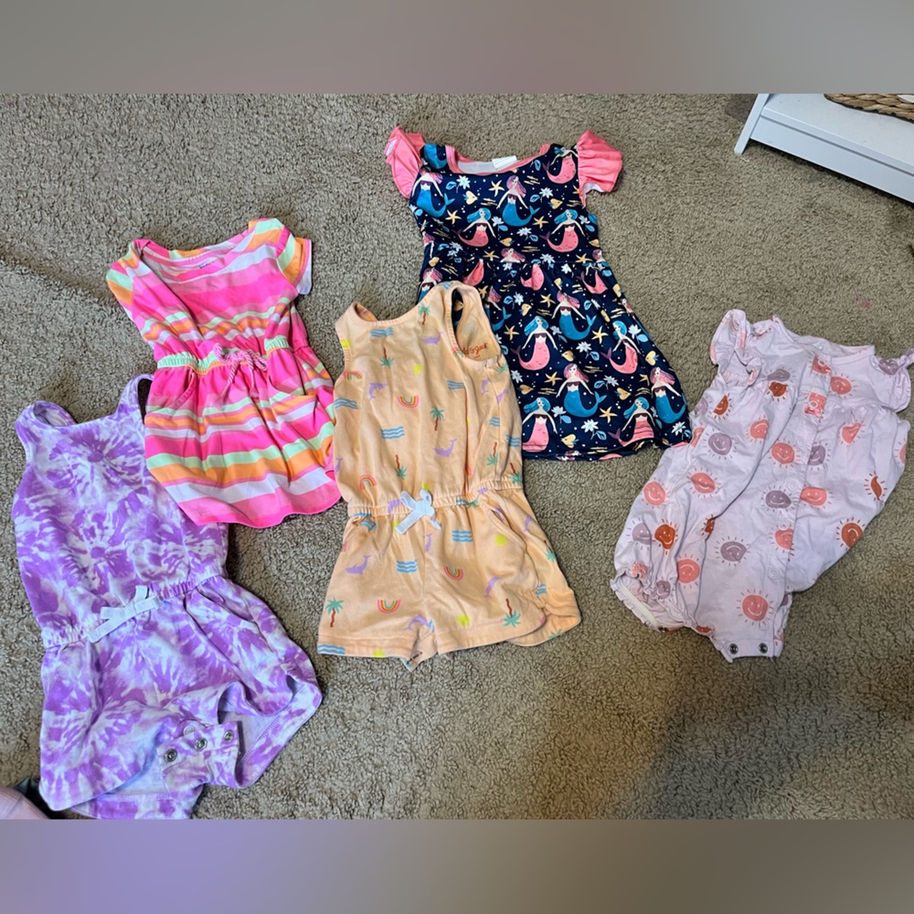 12-18 month play wear dress and romper